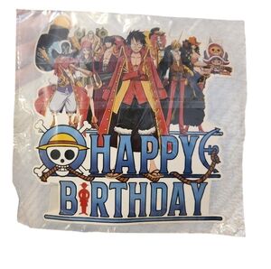 26 Piece-One Piece Live Action Happy Birthday Party Set Decorations 5'x7' Banner